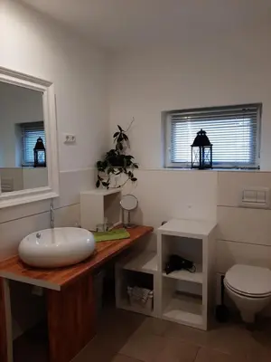 Ein Badezimmer in der Unterkunft Landlust!