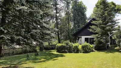 Ein Garten an der Unterkunft Ferienhaus Drebach