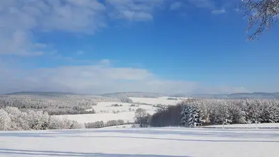 Ferienwohnung Flöhatalblick im Winter