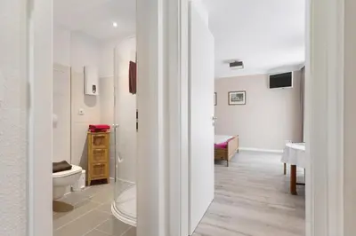 Ein Badezimmer in der Unterkunft Spannende Tage in Dresden
