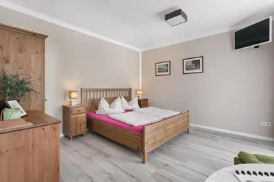 Ein Bett oder Betten in einem Zimmer der Unterkunft Spannende Tage in Dresden