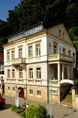Das Gebäude in dem sich die Ferienwohnung befindet