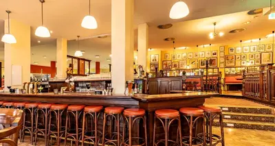 Lounge oder Bar in der Unterkunft PLAZA INN Chemnitz