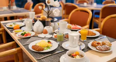 Essen im Hotel oder in der Nähe