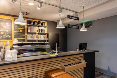 Lounge oder Bar in der Unterkunft Dresdner Tor Süd