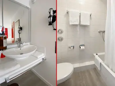 Ein Badezimmer in der Unterkunft DORMERO Hotel Hoyerswerda