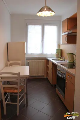 Küche/Küchenzeile in der Unterkunft Ferienwohnung August 30