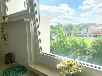 Ein Balkon oder eine Terrasse in der Unterkunft Apartment Bella