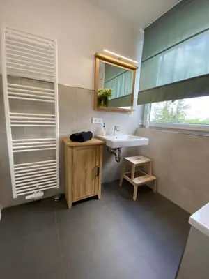 Grundriss der Unterkunft Modernes Apartment am Hafen mit Seeblick