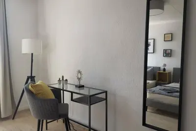 Ein Bett oder Betten in einem Zimmer der Unterkunft Stylish 4ZI Netflix, Kaffeetimer, WIFI, Parken