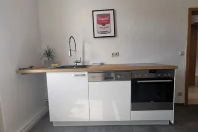 Küche/Küchenzeile in der Unterkunft Stylish 4ZI Netflix, Kaffeetimer, WIFI, Parken