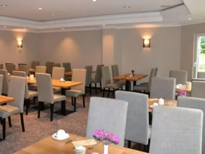 Ein Sitzbereich in der Unterkunft Ringhotel Landhaus Nicolai 