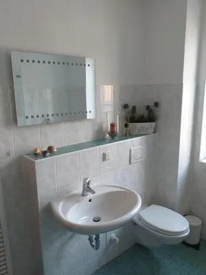 Ein Badezimmer in der Unterkunft Ferienwohnung Radebeul Self Check-in