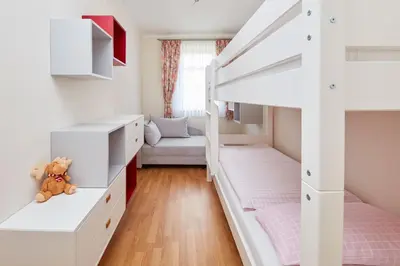 Ein Bett oder Betten in einem Zimmer der Unterkunft Ferienwohnung im Sonnenhof