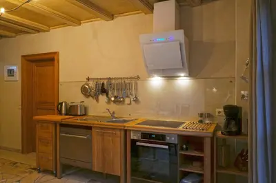 Küche/Küchenzeile in der Unterkunft Ferienhaus Zur Ausspanne