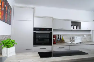 Küche/Küchenzeile in der Unterkunft Ferienwohnung Julia