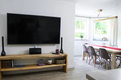 TV/Unterhaltungsangebot in der Unterkunft Ferienwohnung Julia