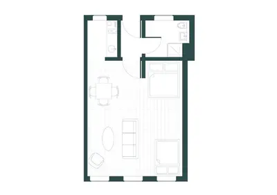 Grundriss der Unterkunft Zentrales Studio an der Frauenkirche