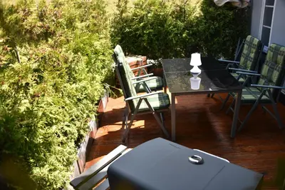 Ein Garten an der Unterkunft Ferienwohnung 