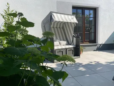 Ein Garten an der Unterkunft Ferienwohnung Klosterblick in der Oberlausitz