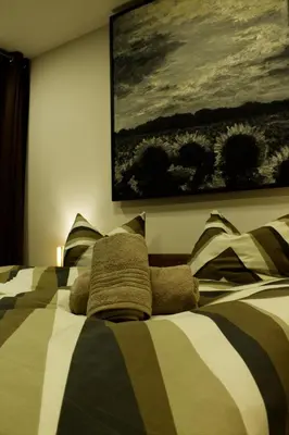 Ein Bett oder Betten in einem Zimmer der Unterkunft KL17 Ostel Döbeln
