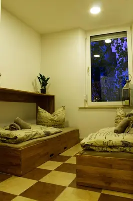 Ein Bett oder Betten in einem Zimmer der Unterkunft KL17 Ostel Döbeln