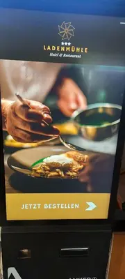 Ein Zertifikat, Auszeichnung, Logo oder anderes Dokument, das in der Unterkunft Hotel Ladenmühle ausgestellt ist
