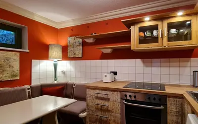 Küche/Küchenzeile in der Unterkunft Art-House Kurort Rathen