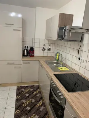 Küche/Küchenzeile in der Unterkunft Apartment Saxonia