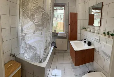 Ein Badezimmer in der Unterkunft Apartment Saxonia