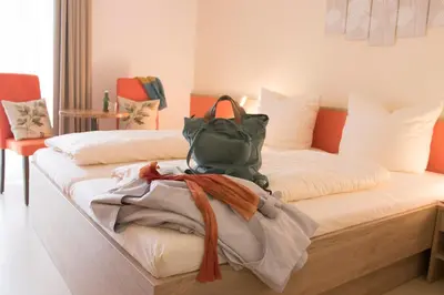 Ein Bett oder Betten in einem Zimmer der Unterkunft Pilgrims Inn Kreischa