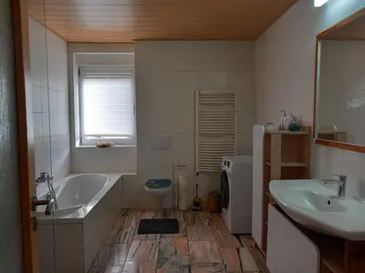 Ein Badezimmer in der Unterkunft Ferienwohnung Linke 