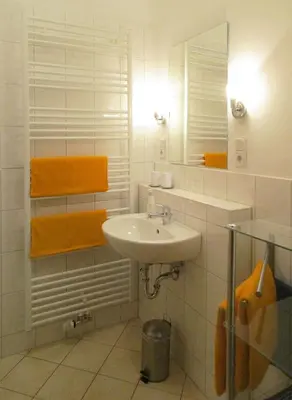 Ein Badezimmer in der Unterkunft Ferienwohnung Schrammsteine