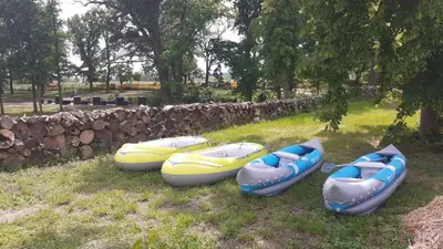 Ein Garten an der Unterkunft Rittergut Dröschkau