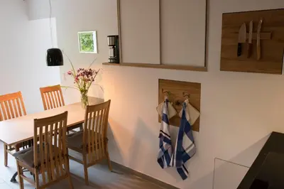 Ein Sitzbereich in der Unterkunft dresden-ferien haus