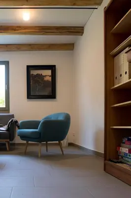 Ein Sitzbereich in der Unterkunft dresden-ferien haus