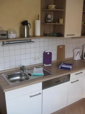 Küche/Küchenzeile in der Unterkunft Ferienwohnung Familie Frank