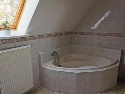 Ein Badezimmer in der Unterkunft Ferienhaus Rosenhof