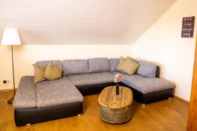 Ein Sitzbereich in der Unterkunft Lieblingsplatz by Julia & Tom