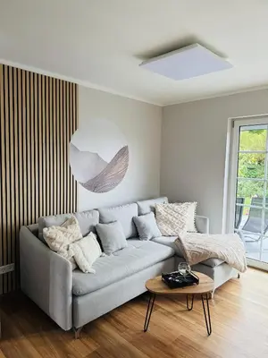 Ein Sitzbereich in der Unterkunft Ferienhaus Lars
