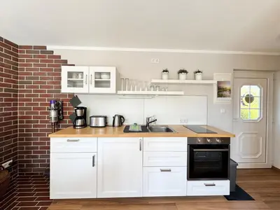 Küche/Küchenzeile in der Unterkunft Ferienhaus Lars