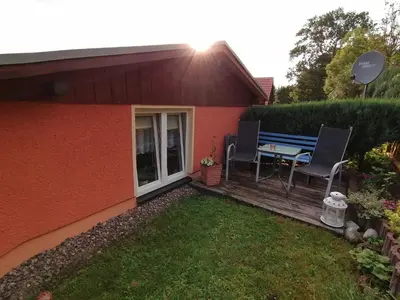 Ein Garten an der Unterkunft Sandsteinperle