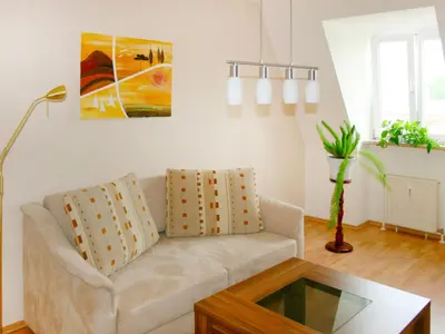 Ein Sitzbereich in der Unterkunft Apartment Kamelienweg by Interhome