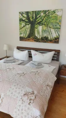 Ein Bett oder Betten in einem Zimmer der Unterkunft Villa Norma