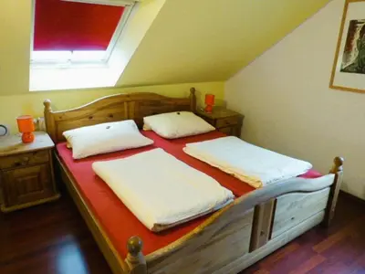 Ein Bett oder Betten in einem Zimmer der Unterkunft Fewo Donnerwetter