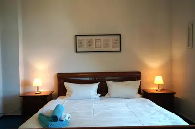 Ein Bett oder Betten in einem Zimmer der Unterkunft Villa Unger