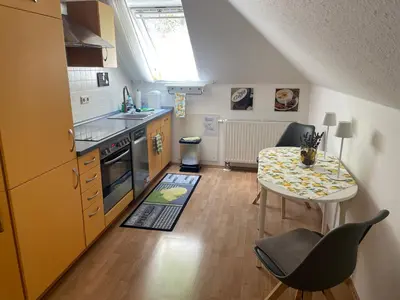 Küche/Küchenzeile in der Unterkunft Ferienwohnung Luna