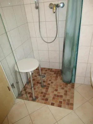 Ein Badezimmer in der Unterkunft Ferienwohnung Königstein