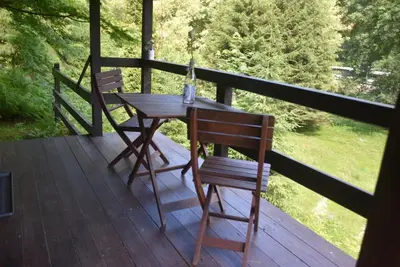 Ein Balkon oder eine Terrasse in der Unterkunft Sommerhaus Bella Vita