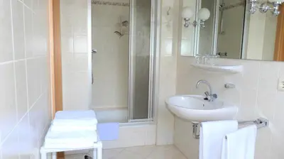 Ein Badezimmer in der Unterkunft Hotel Mühlenhof